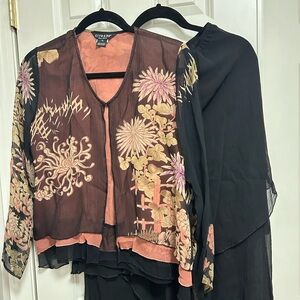 Two piece Citron Asian-inspired outfit